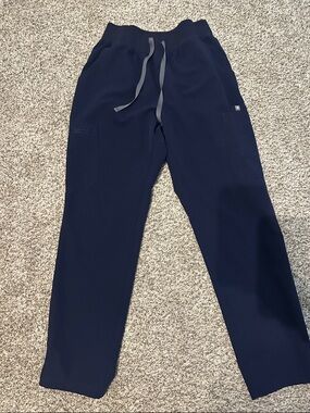 Figs Navy Drawstring Cargo Joggers